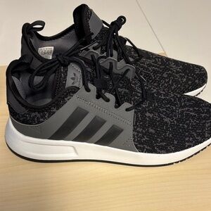 Adidas Black and Gray Athletic Shoes